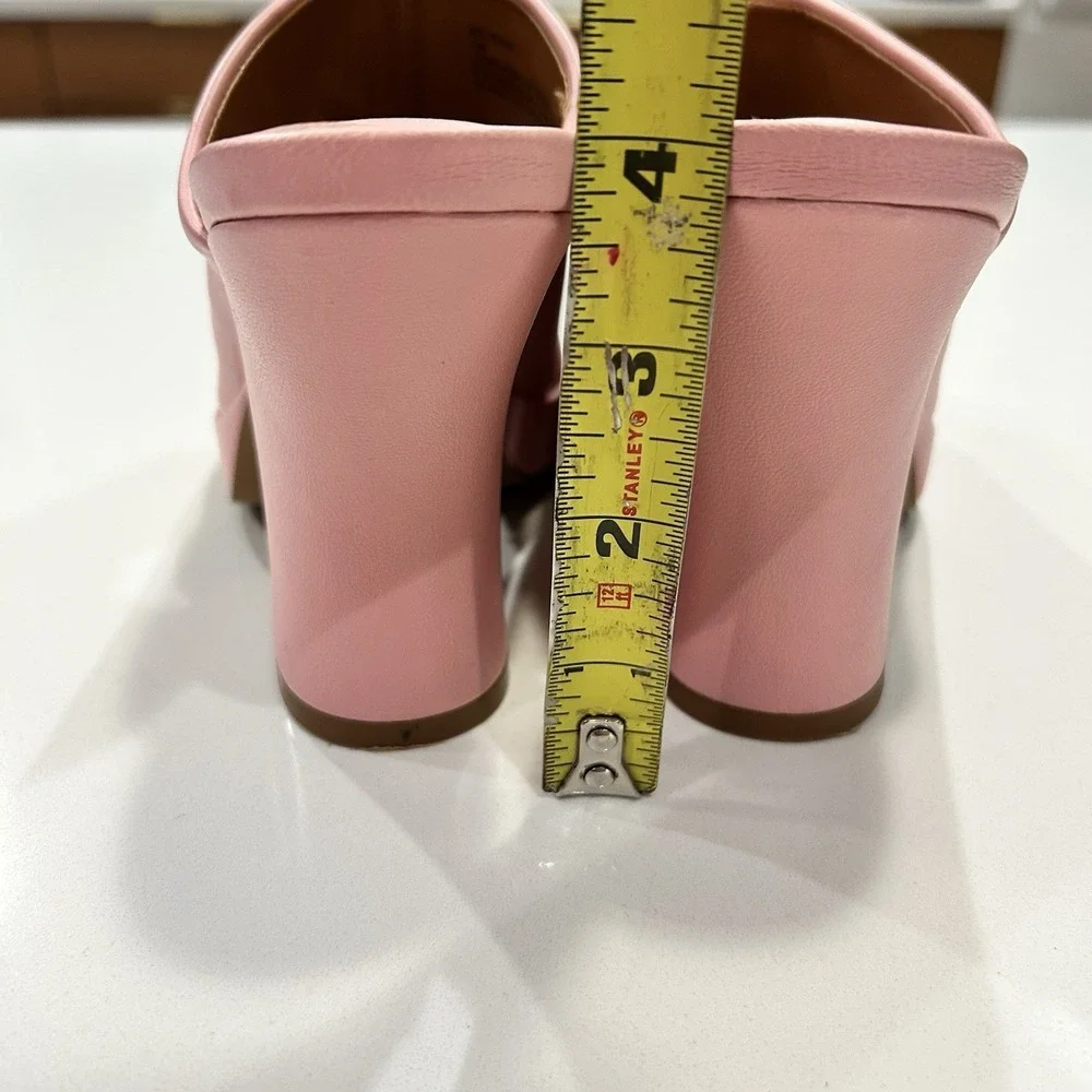 Aqua Dani Platform Barbie Indie Club Sleaze High Heel Mule Sandal Shoe Pink 7M